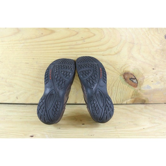 Merrell Encore Womens 9.5 Eclipse Brown Shoes Leather Slip Ons Comfort Loafers - Picture 6 of 8